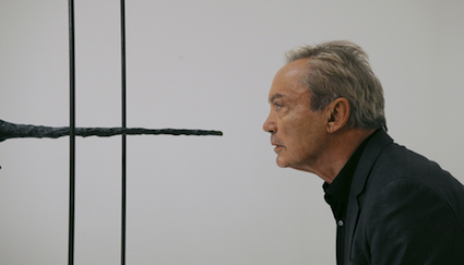 Udo Kier with Alberto Giacometti's 